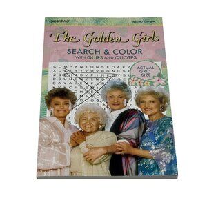 The Golden Girls Search & Color Puzzle Book Vol 1 Word Search Coloring New